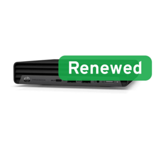 HP Renewed Grade A, ProDesk 400 G6 Desktop Mini, Intel Core i5, i5-10500T, 16 GB, SSD, 256 GB, Intel UHD Graphics 630, Window