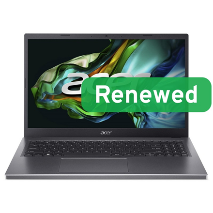 Acer Renewed Grade A, Aspire A515-48M-R6L6, 15.6 ”, 7330U, 8 GB, SSD, 256 GB, AMD Radeon Graphics, Windows 11 Home, Keyboard